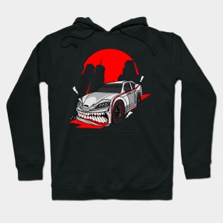 White speed monster car Hoodie